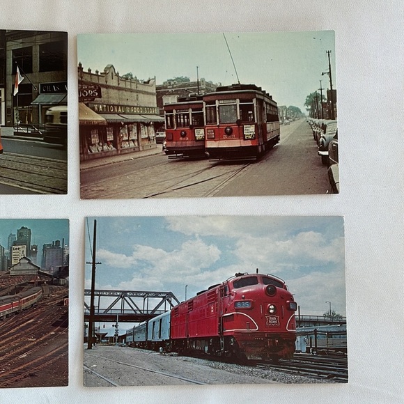 Vintage Postcard Lot Railroad Trains Chicago Illinois 50s Excellent Condition - Picture 5 of 8